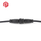 Conector de enchufe de cable impermeable de longitud de ajuste de 4 pines IP67