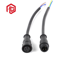 Calidad de oro barato LED IP68 conector impermeable M15 PVC 2 pines