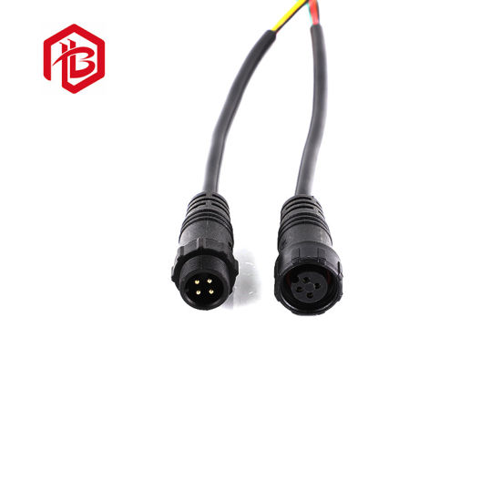 Conector de enchufe de cable impermeable de longitud de ajuste de 4 pines IP67