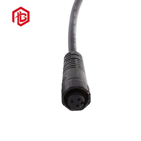 Iluminación eléctrica Conector de cable macho hembra de 3 pines al aire libre