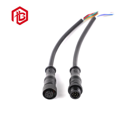 Conector impermeable de las piezas de automóvil IP68 del metal M12 4pin del metal femenino masculino