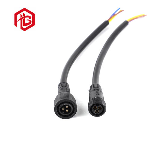 Certificación UL LED 2pin Strip M15 Conector pequeño Cable IP67 Conector impermeable